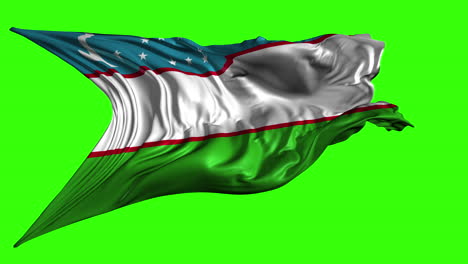 bandera de la república de uzbekistán
