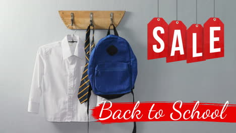digital generated video of back to school 4k