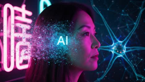 exploring the intersection of technology and humanity: a glimpse into ai's impact on modern society through a thoughtful portrait