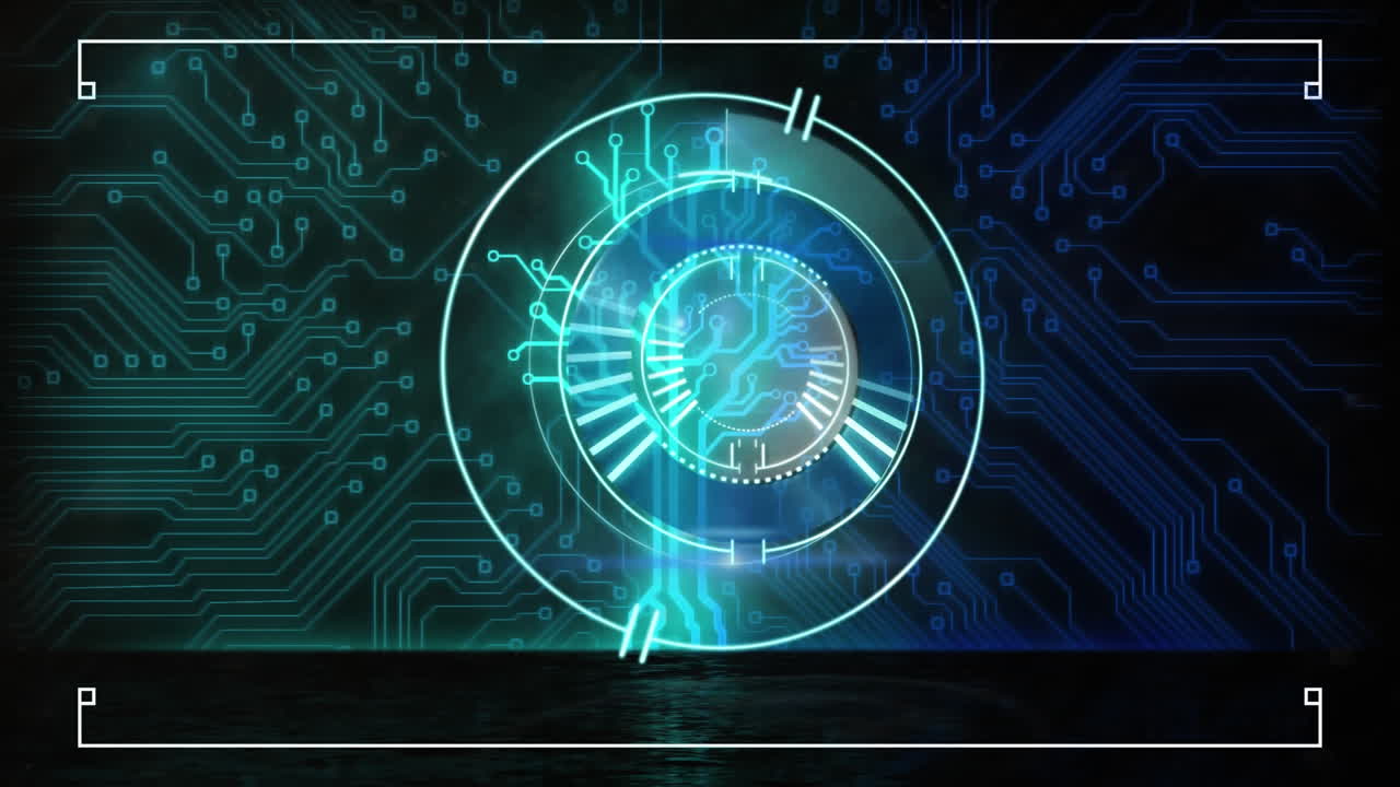 연결 네트워크를 통해 범위 스캐닝의 애니메이션