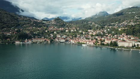 AERIAL:-Cloudsy-Mountains-Surround-Town-of-Menaggio