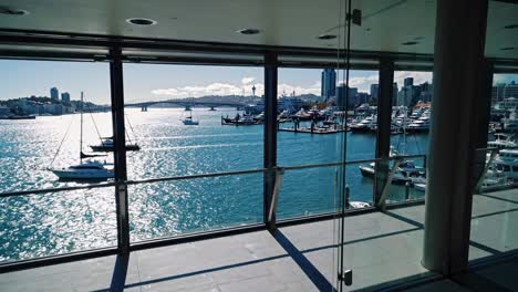 auckland marina view from modern building