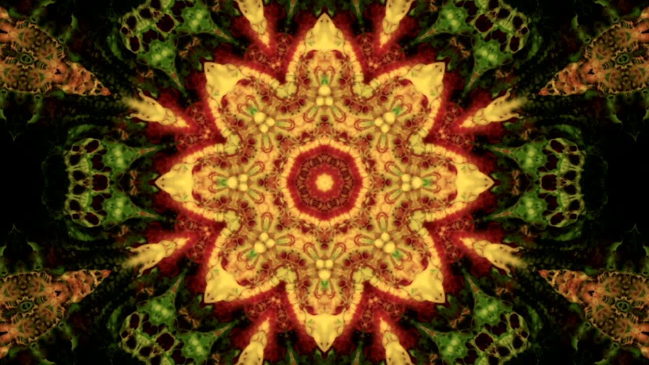 movimiento de fondo de kaleidoscopio abstractamente colorido