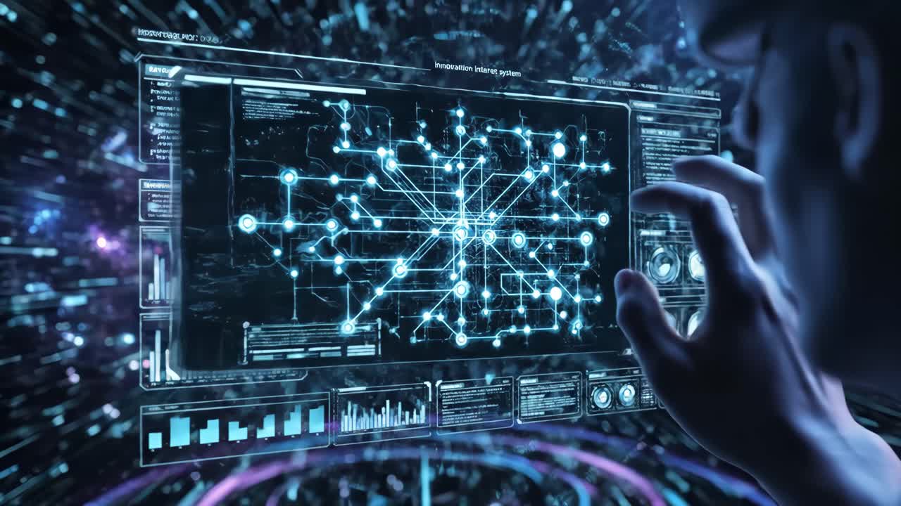 Futuristic Technology and Innovation with Interactive User Interface