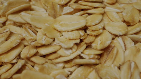 primer plano de la avena enrollada