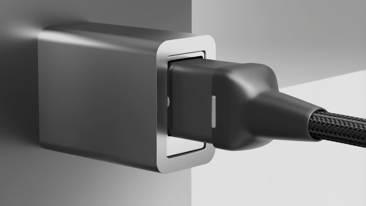 USB-C Charger and Cable Connection