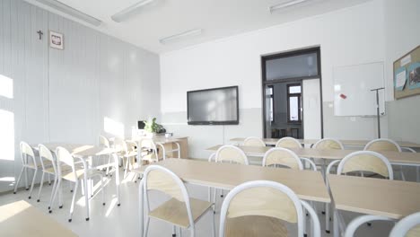 aula moderna en la escuela secundaria pública