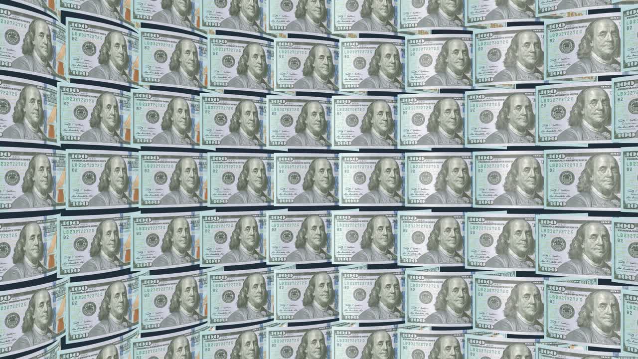 100달러짜리 미국 돈입니다.