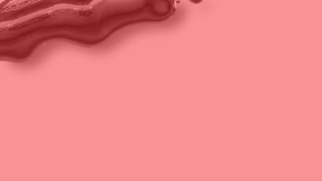 animation of abstract shapes waving on pink background