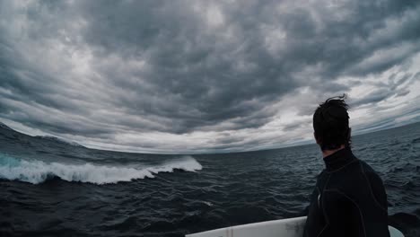 Stormy Ocean Surfing
