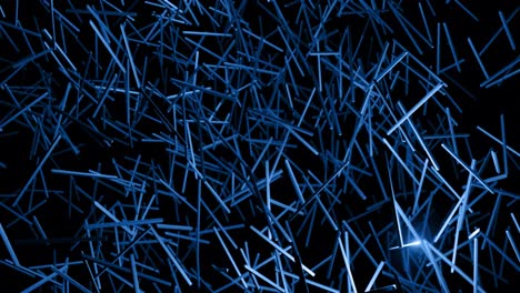3d abstract simple geometric background with blue blocks like light bulbs flashing neon lights in 4k. smooth looped animation. creative simple motion design bg with 3d objects. vj loop.