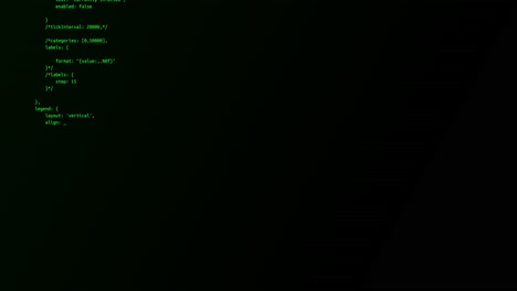 encrypted fast long scrolling programming security hacking code data flow stream on black white