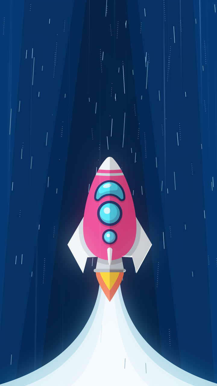 Rocket Launch in Space