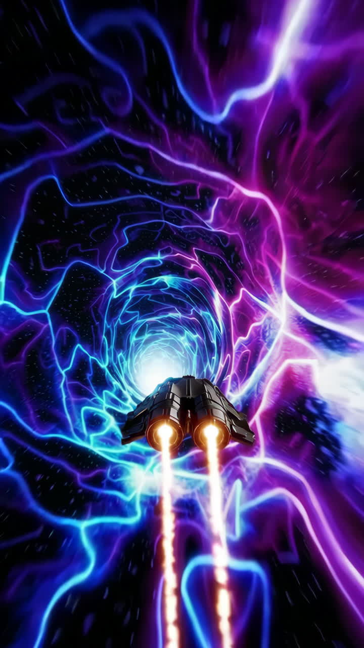 Spaceship Through a Wormhole