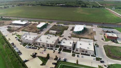 vuelo aéreo sobre el ayuntamiento de northlake