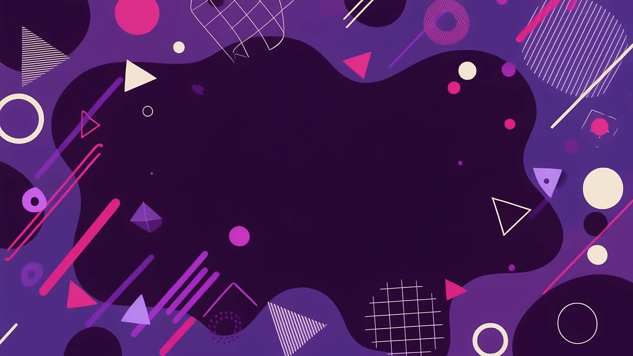 Dynamic Abstract Background with Moving Geometric Shapes