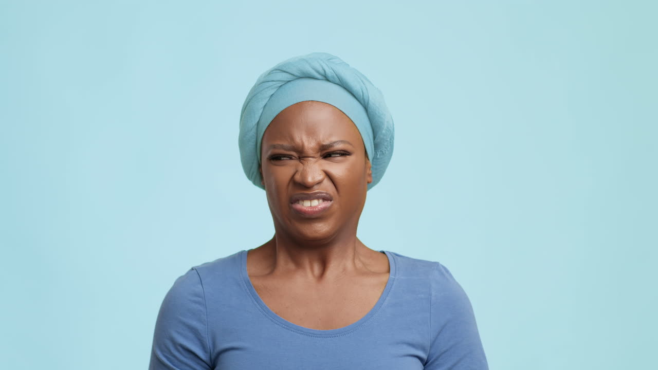 Woman with Disgust Expression