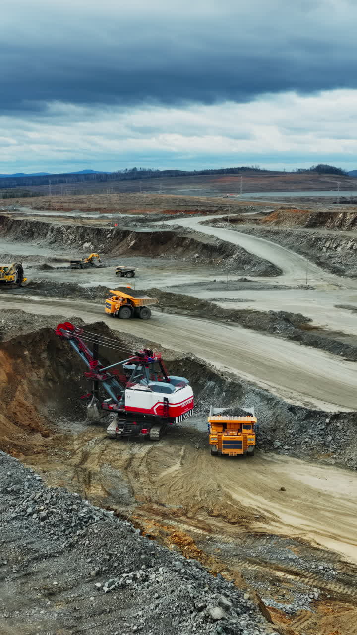 Open-pit Mine with Heavy Equipment