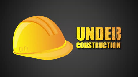 carretera de señal en construcción