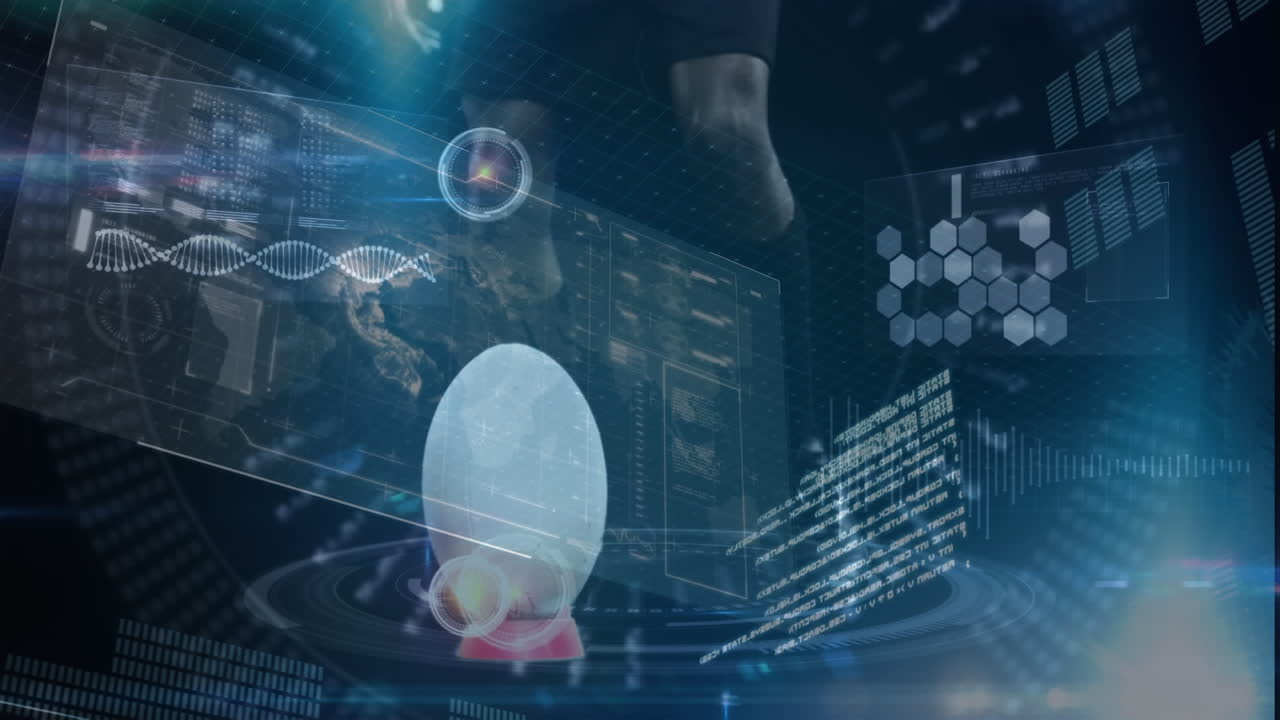 럭비 선수의 낮은 섹션과 함께 데이터 처리