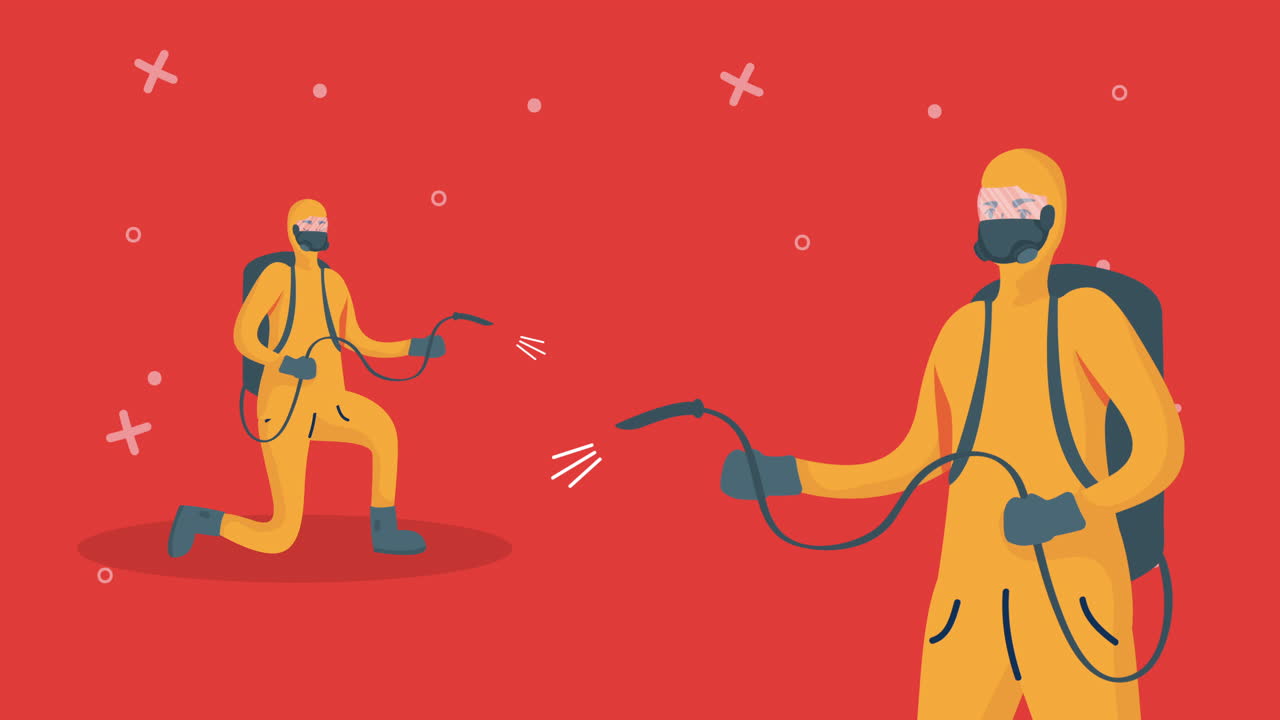 дезинфекция/санитация защитным персоналом