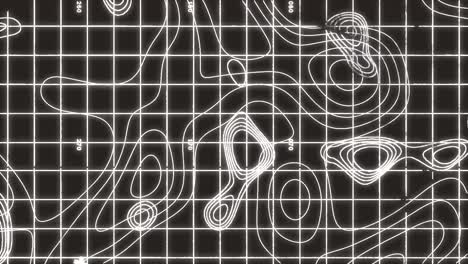 animación de líneas blancas en movimiento sobre fondo negro
