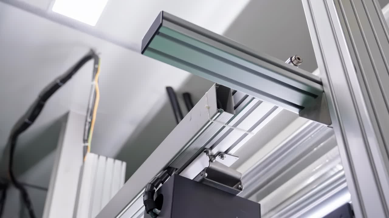 Industrial Nylon Manufacturing Process in an Automated Industrial Environment, ccd lens equipment in production workshop