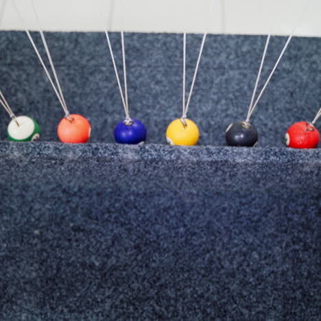 balancing balls of newton's cradle. museum of science