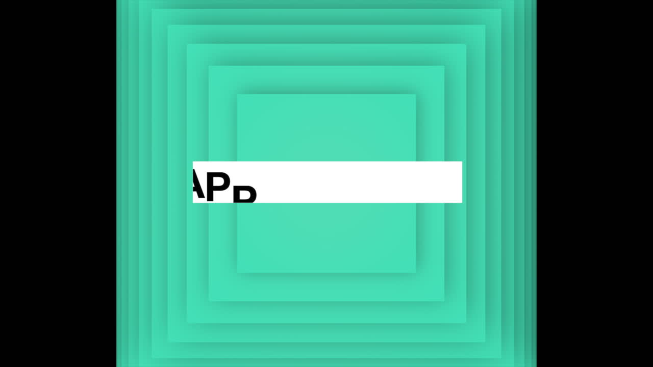 Happy New Year with green cubes pattern on gradient