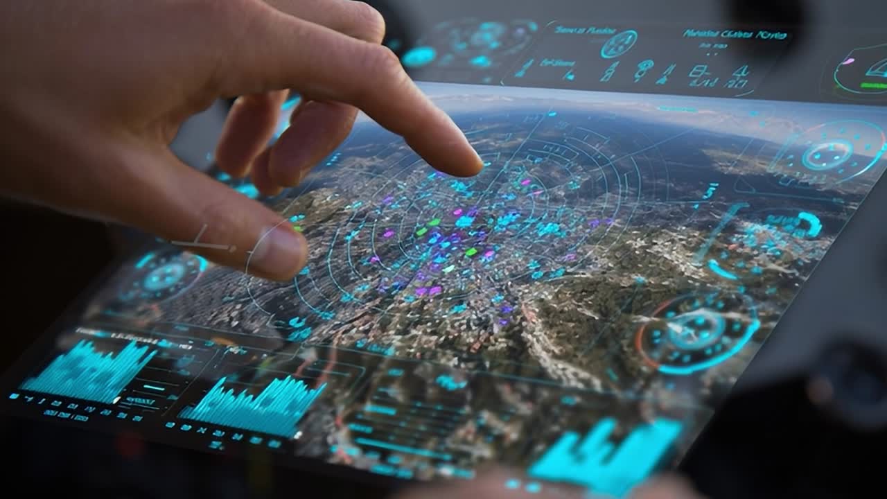 Exploring a digital map interface for urban navigation and analysis