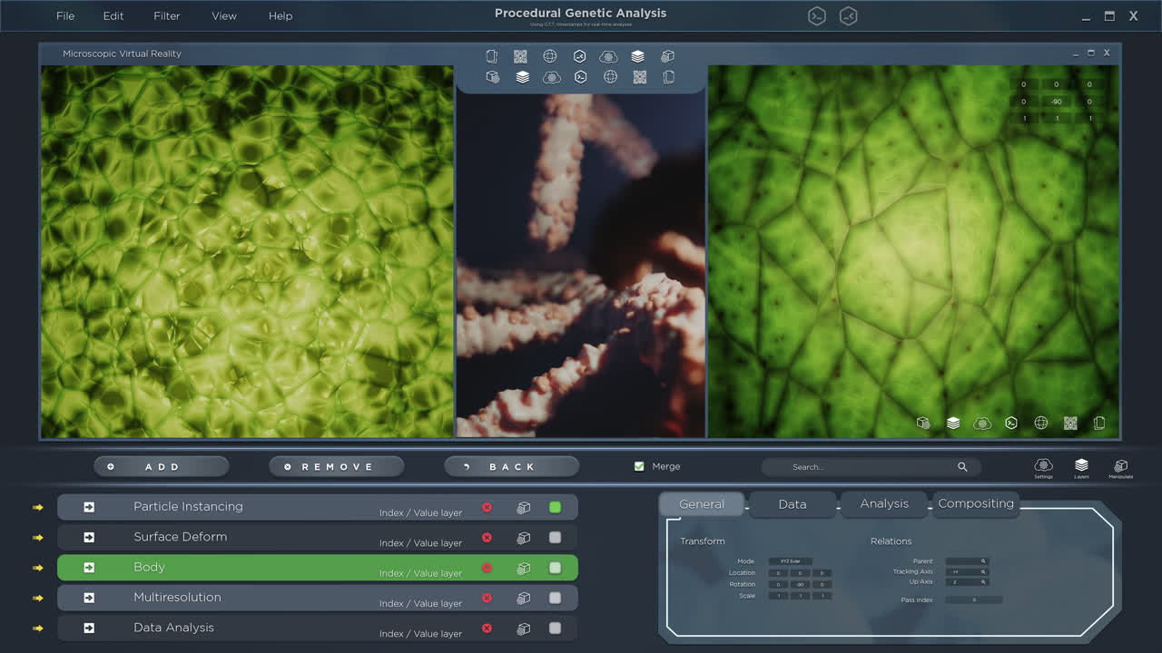 Procedural Genetic Analysis Software Interface