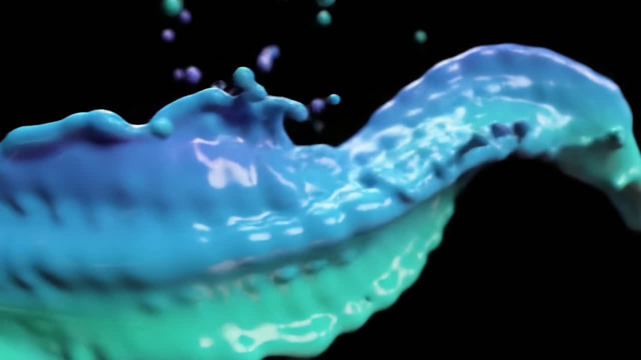 다채로운 액체 시작