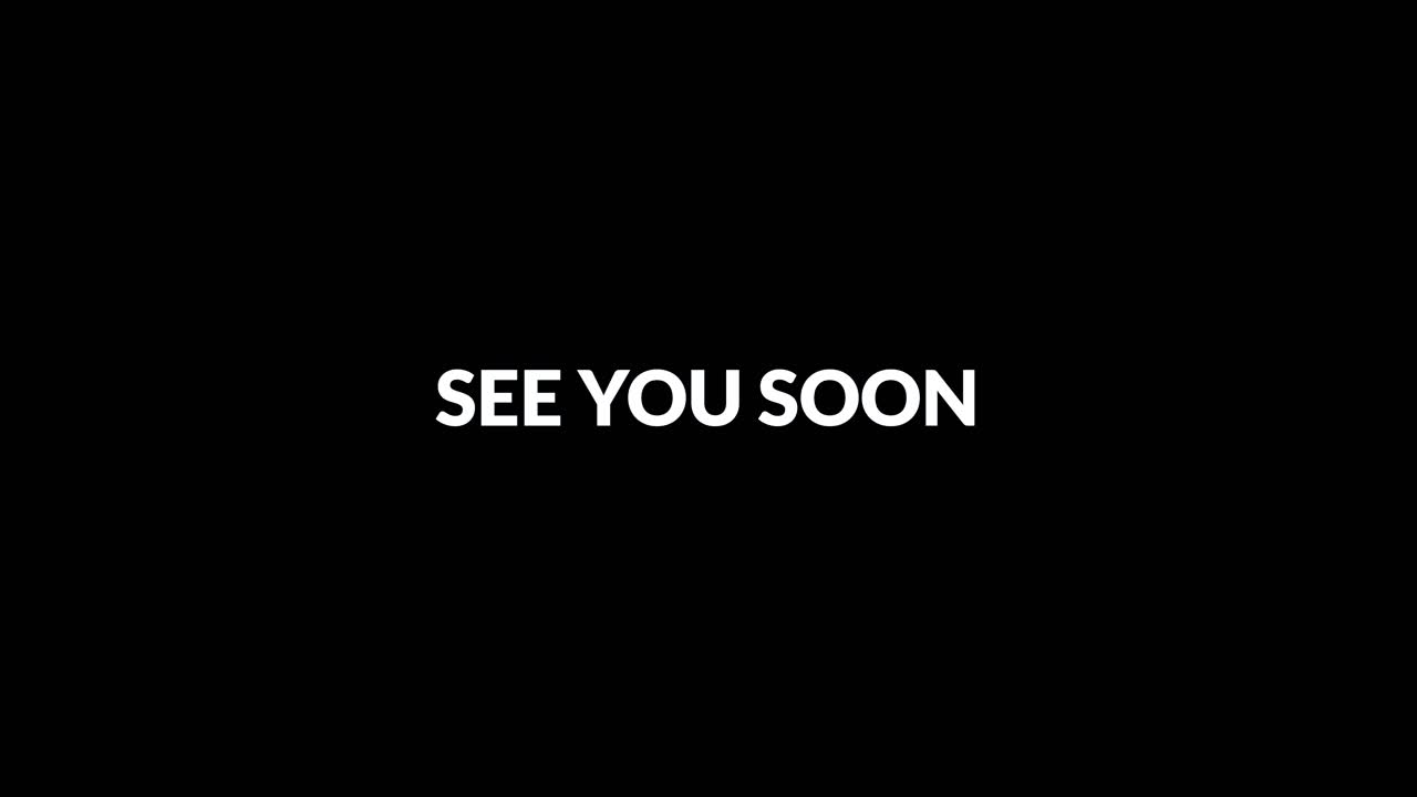See You Soon Text with Digital Glitch Effect