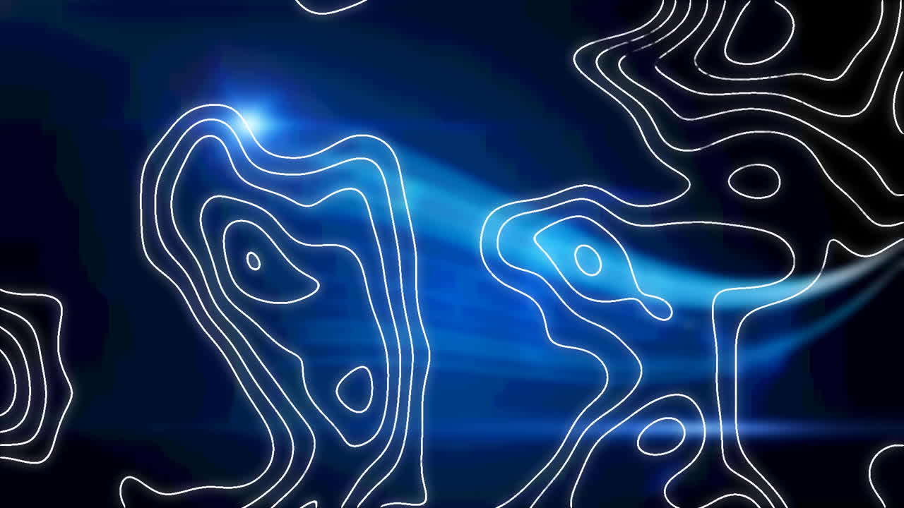 animación de la red de conexiones sobre el fondo de la marina