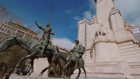 popular spanish square in madrid called plaza de espanya