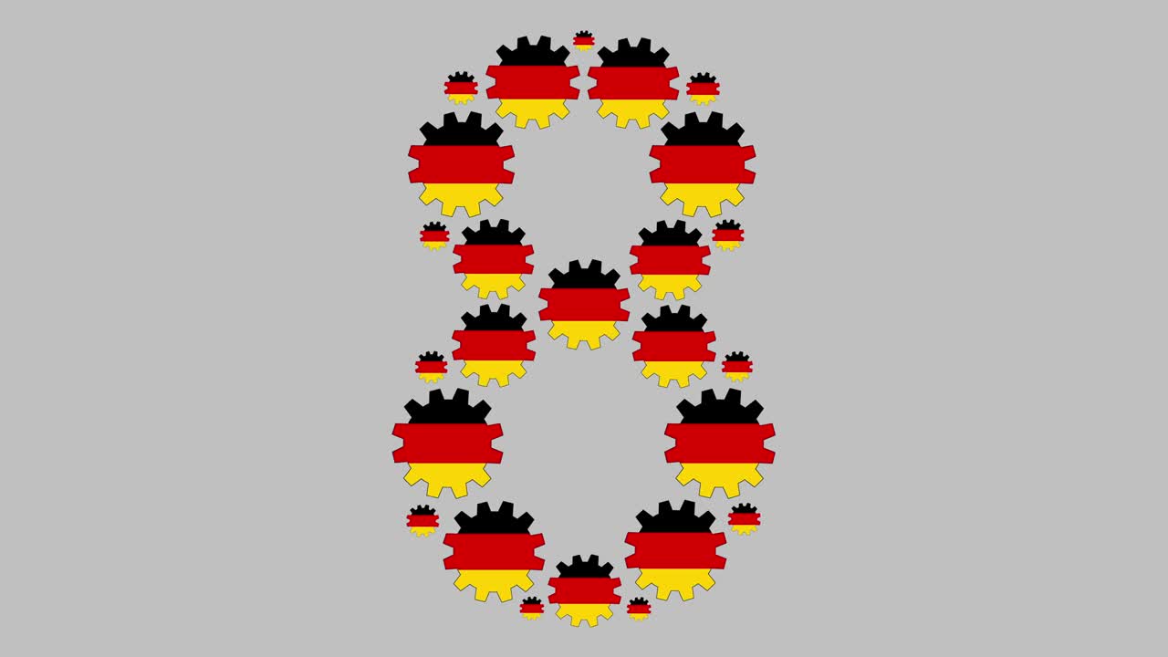 número ocho alemán