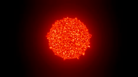 sun surface with solar flares burning in space background 3d rendering