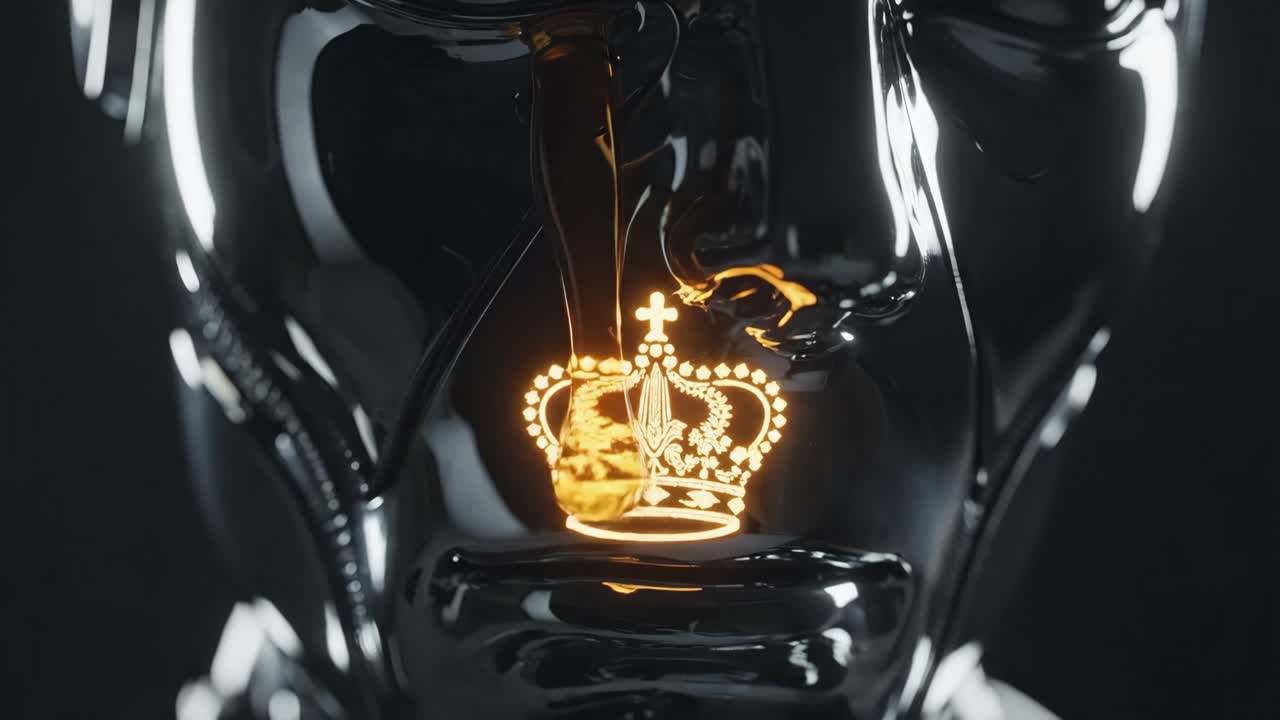 Abstract Dripping Crown Liquid