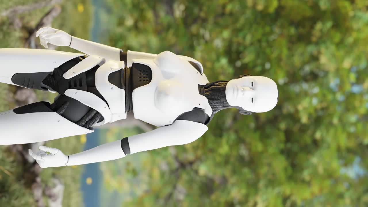 la armonía de la naturaleza y el fondo de la tecnología naturaleza vertical