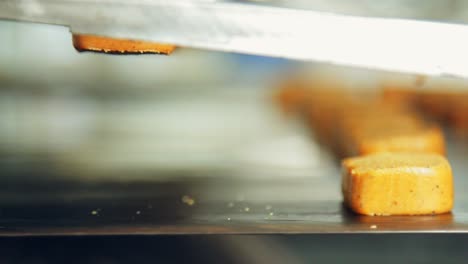 proceso de producción de panadería. proceso de fabricación en una fábrica de alimentos