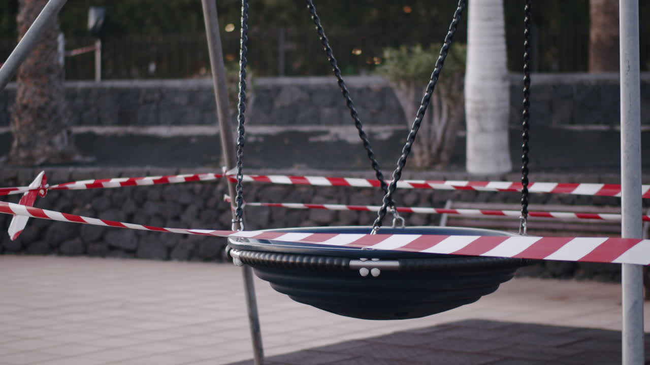 ограничения по коронавирусу колеблются с предупреждающей лентой