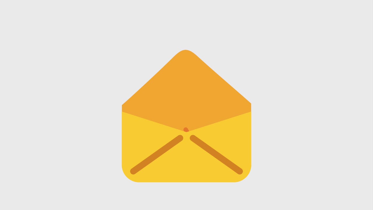 los iconos de los sobres de los mensajes