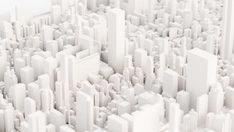 abstract 3d model of a city