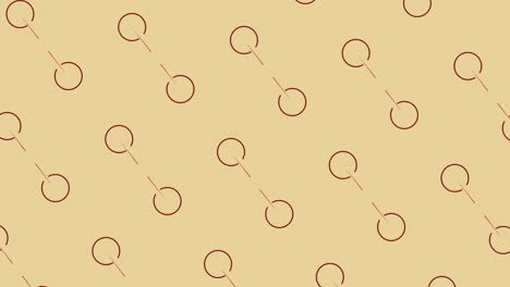a pale brown background full of red circles, after effect