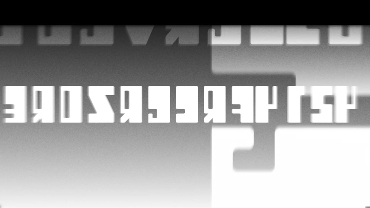Abstract Motion Graphics with Glitch Effects and Text Elements