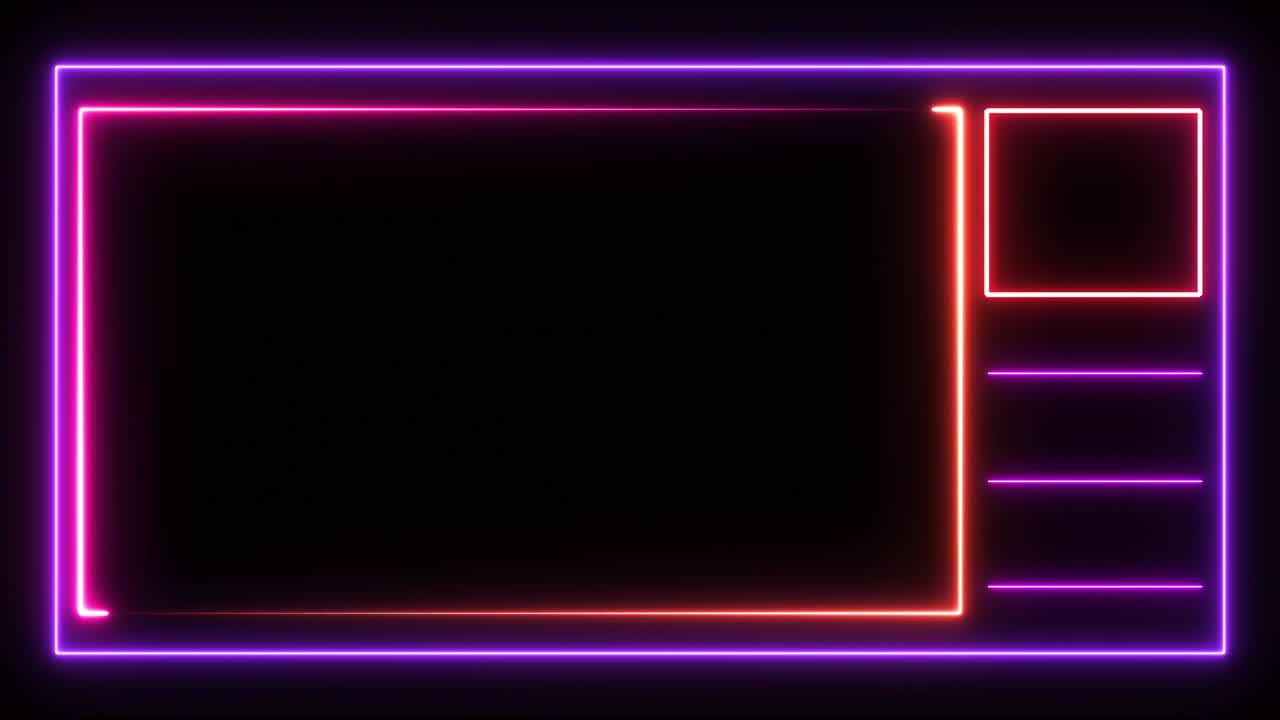 texto señal de neón brillo color movimiento fondo de arte sin costuras pantalla de movimiento abstracto