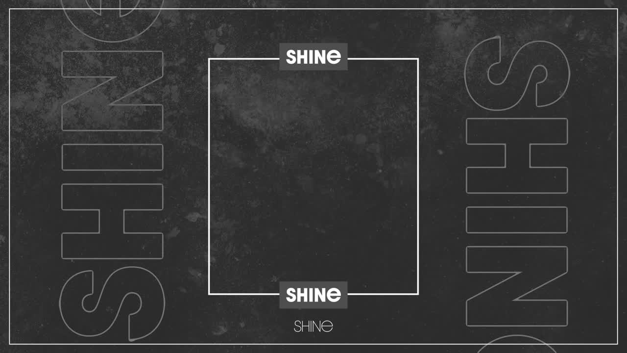 중앙에  ⁇ 색 프레임과 회색 배경에 빈 공간이 있는  ⁇ 색 텍스트 광택의 애니메이션