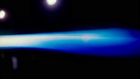 abstract blue light trails at night