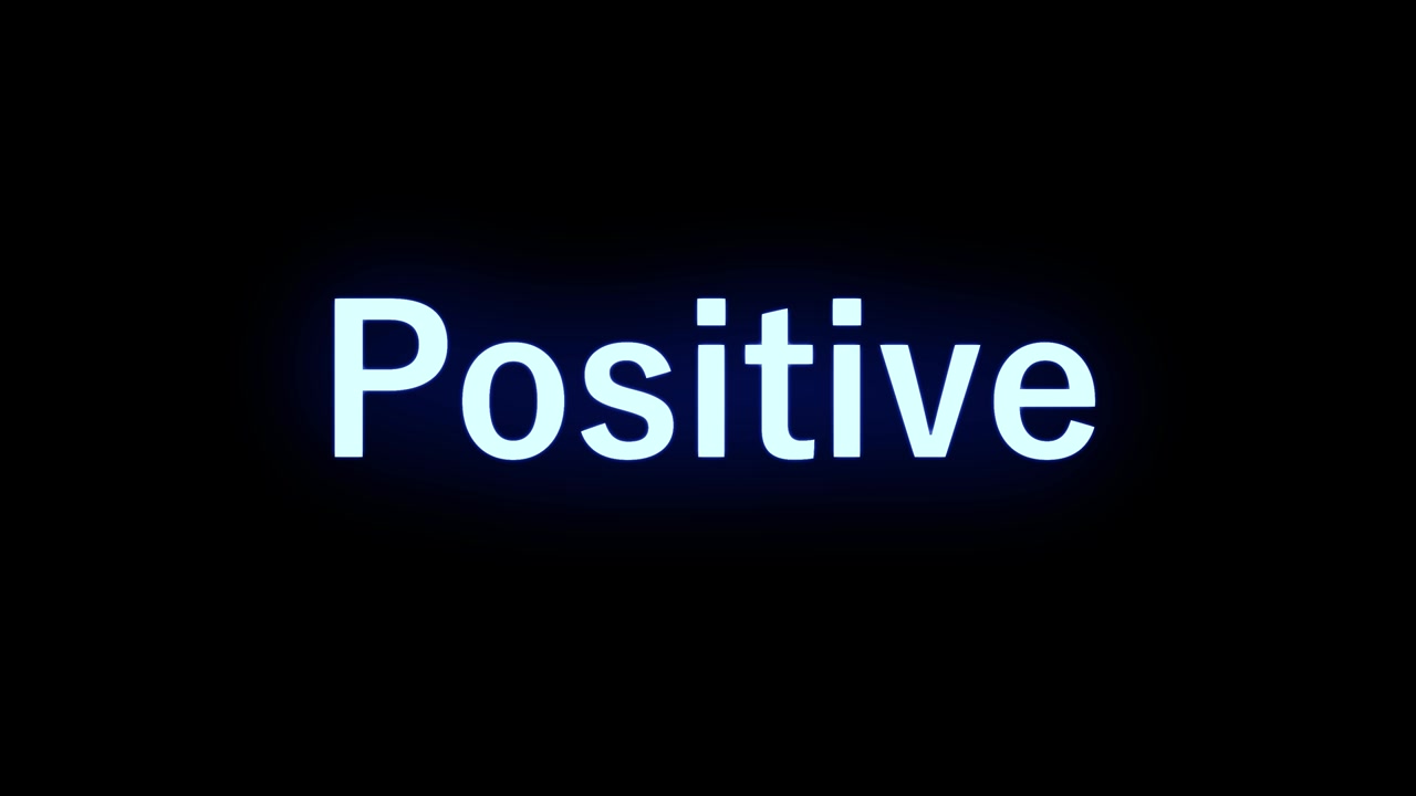 Positive text animation message motion graphics