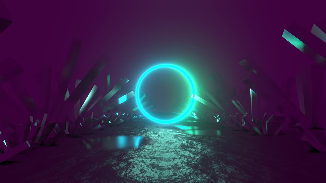 imágenes de video de neón abstractas.